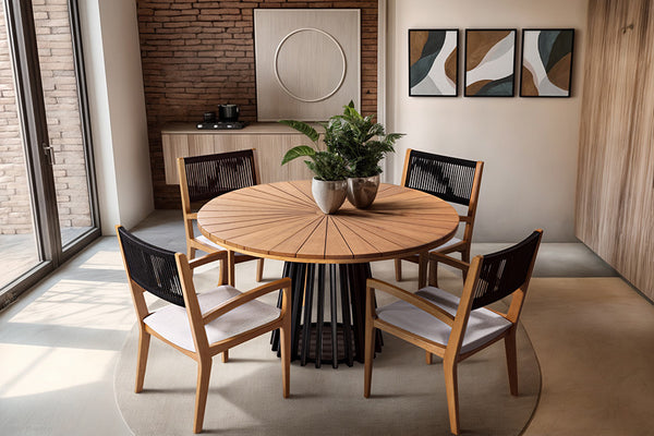 mesa de centro para área gourmet pequena