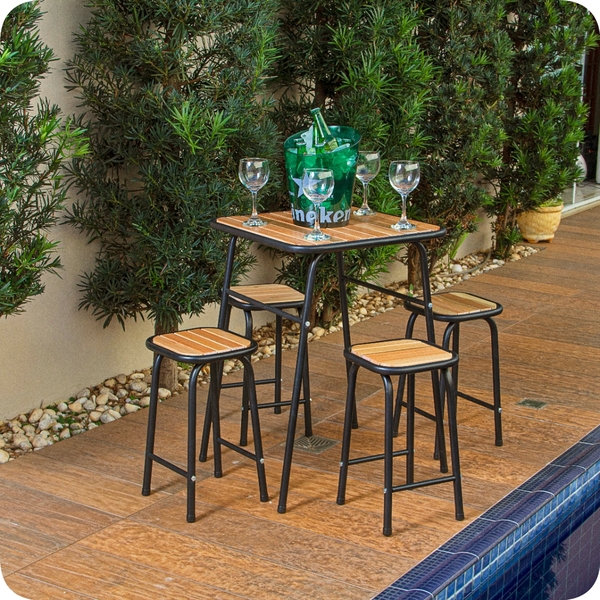 mesa de apoio área gourmet