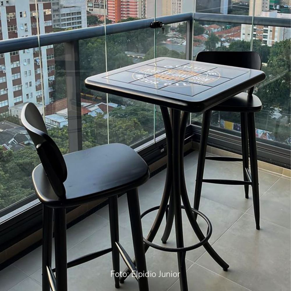 mesa de apoio área gourmet