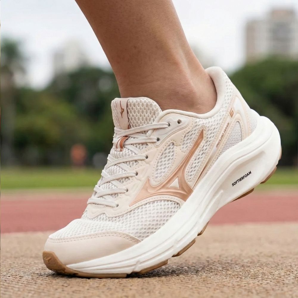 Tênis Mizuno feminino branco para trabalho