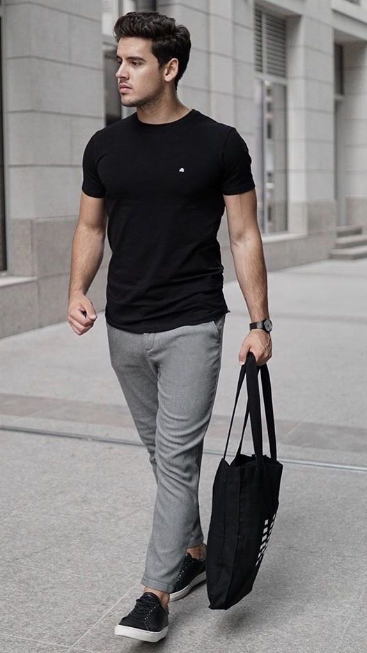 outfits com camiseta preta
