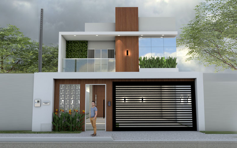 modelos de casa para terreno pequeno