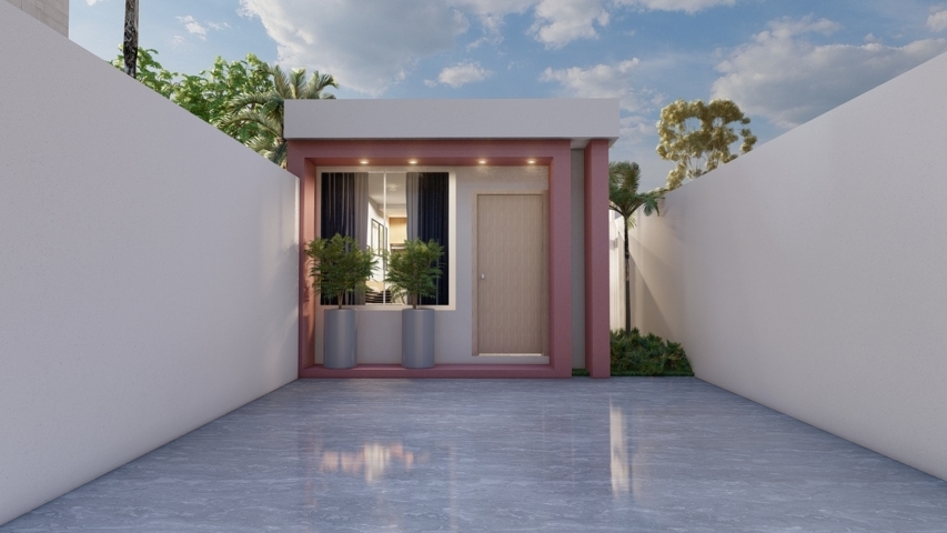 fachada de casa moderna com projeto de iluminação