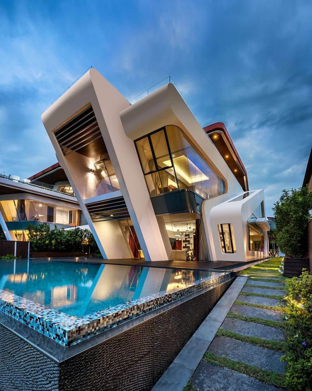 fachada de casa moderna simples