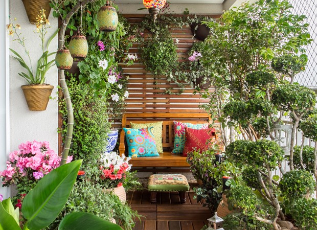 jardim de inverno com pouca luz