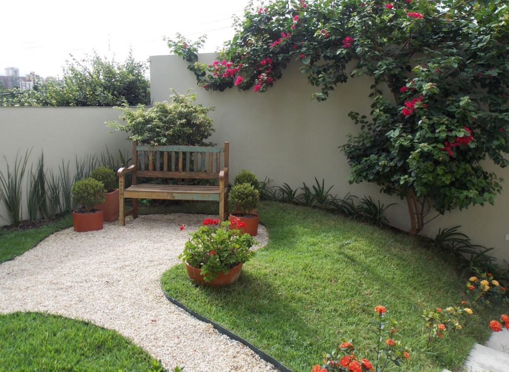 jardim de inverno com pouca luz