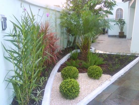 jardim moderno para fachada