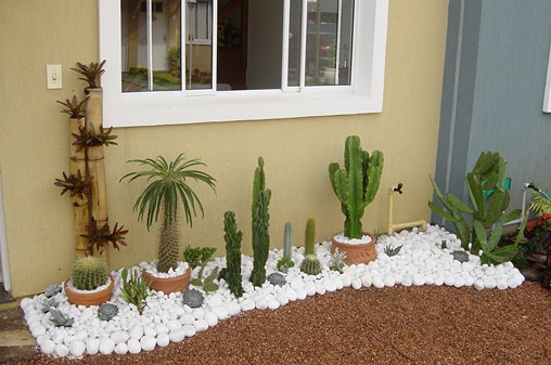 jardim moderno para fachada