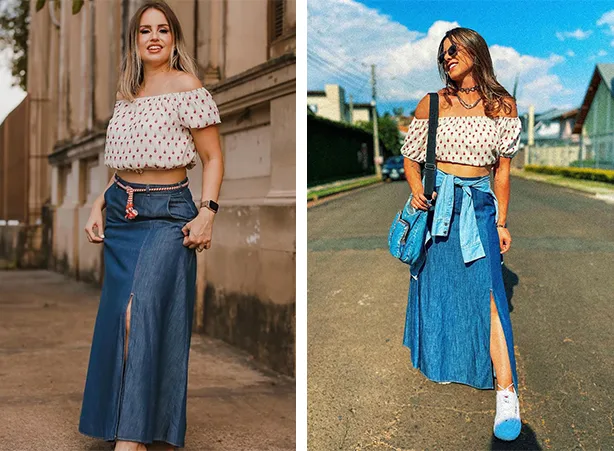 saia longa branca