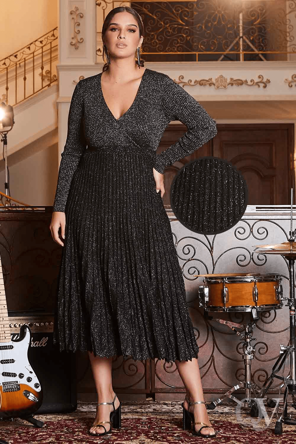 vestido evangélico com manga bufante
