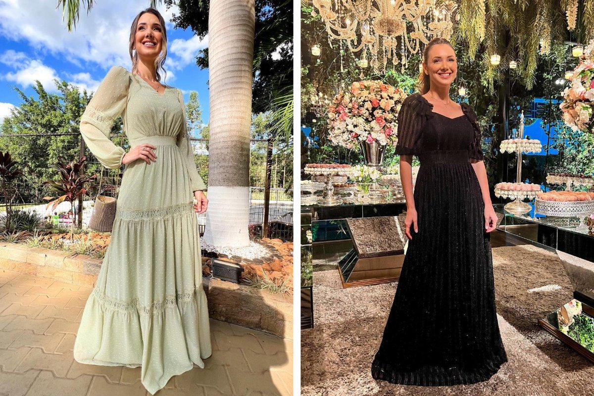 vestido evangélico liso