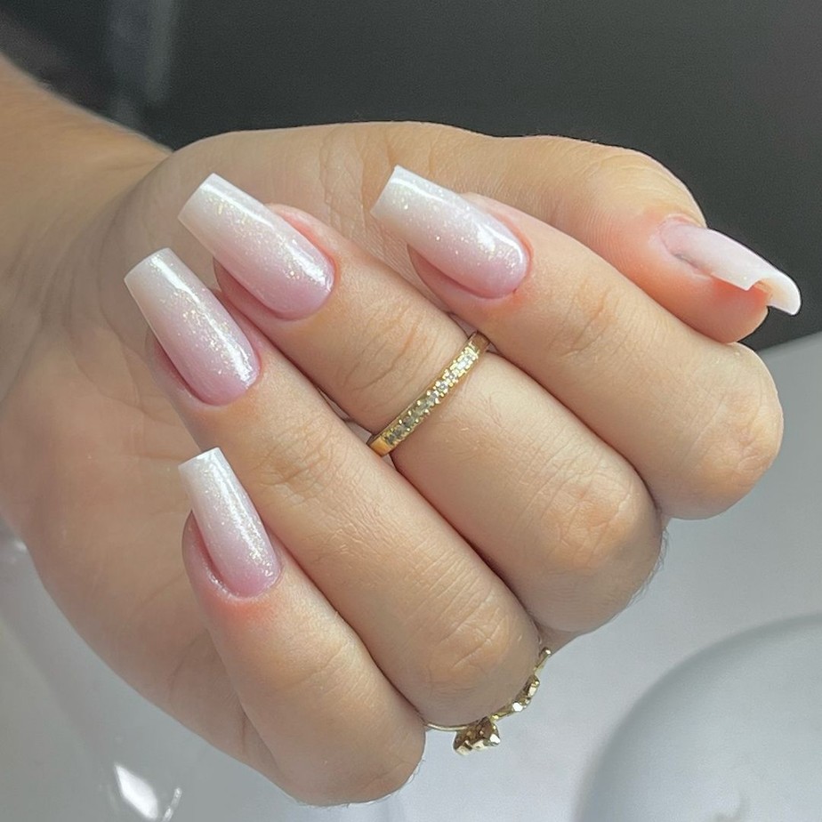 unhas de gel degradê