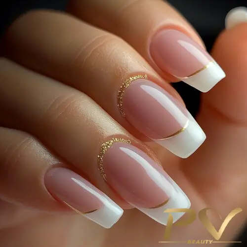 unhas de gel curtas