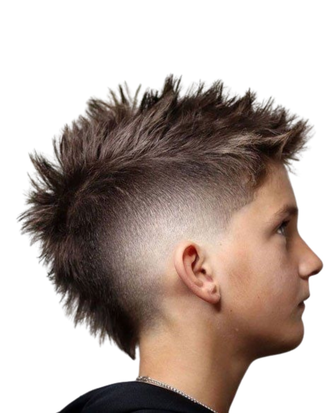 Moicano com freestyle cabelo ondulado