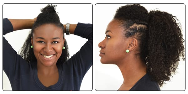 Moicano com freestyle cabelo ondulado
