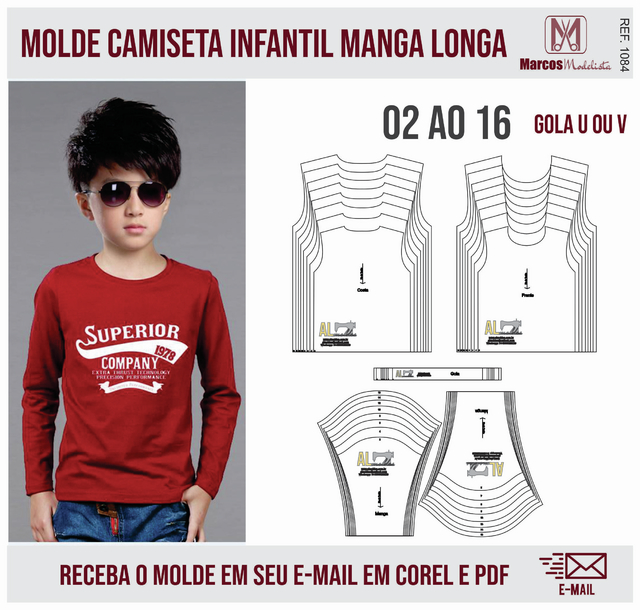 molde blusa infantil