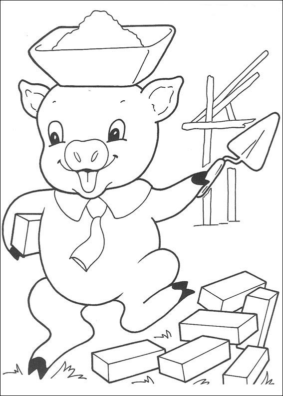 molde de los 3 chanchitos para imprimir