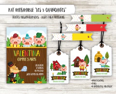 Decoração de Festa Infantil Três Porquinhos: Imprimíveis e Dicas