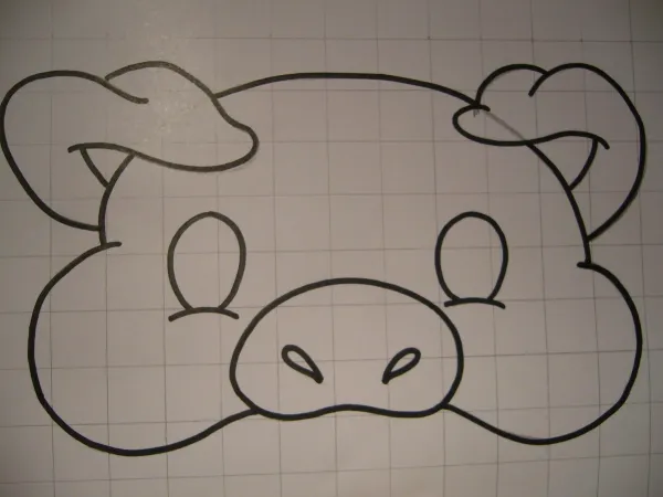 molde de los 3 chanchitos para imprimir