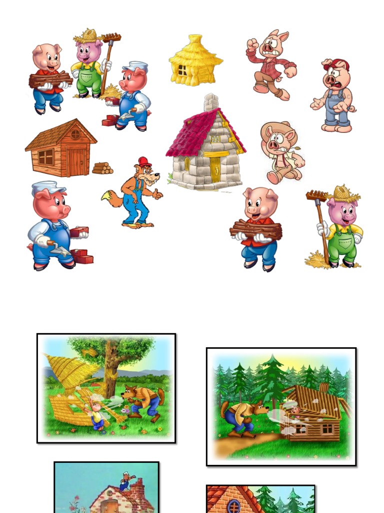 Máscaras e Viseiras dos Três Porquinhos: Ideias para Peças Teatrais