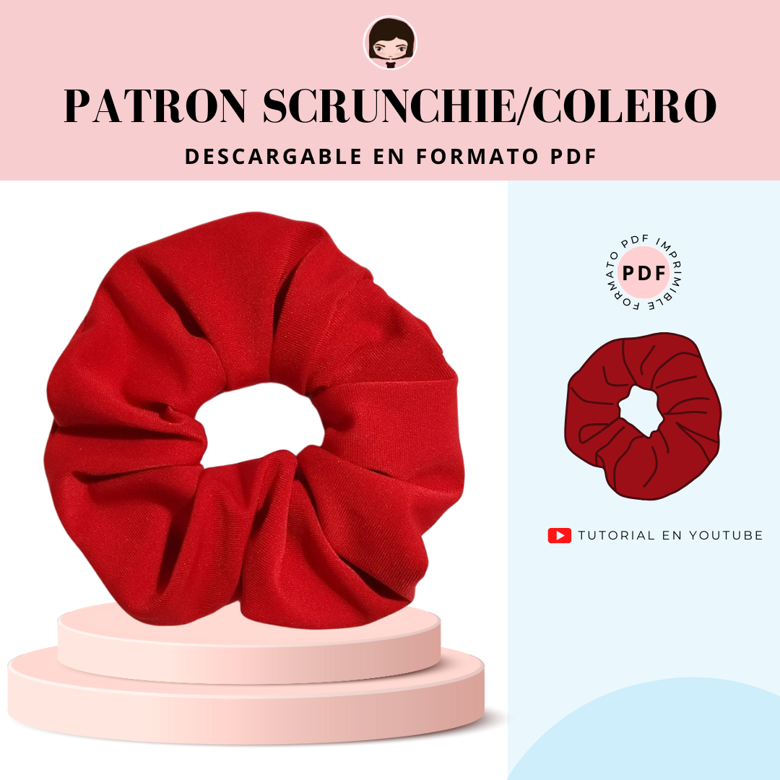 Scrunchie DIY: Passo a Passo para Iniciantes com Moldes Gratuitos