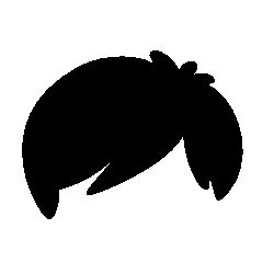 moldes de cabelo em eva