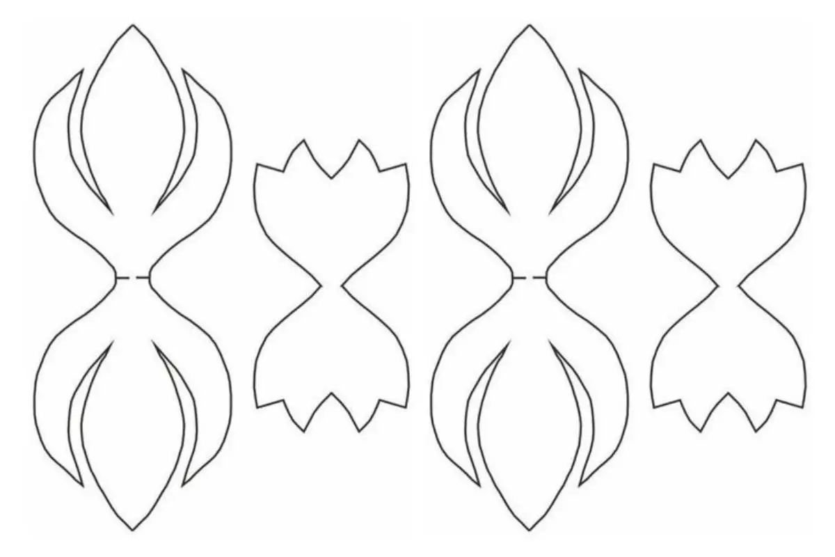 moldes de laços para cabelo