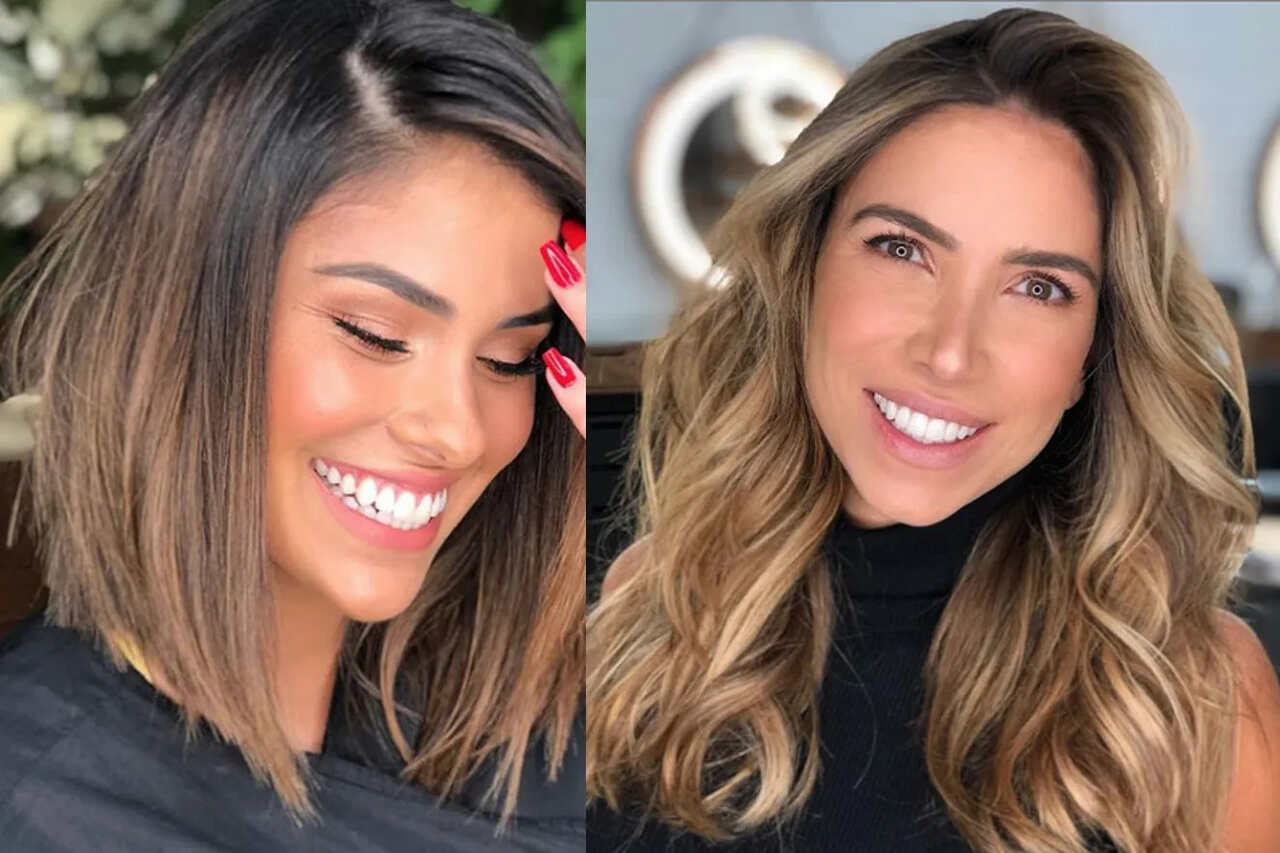 inspiração de cabelo morena iluminada para 2024