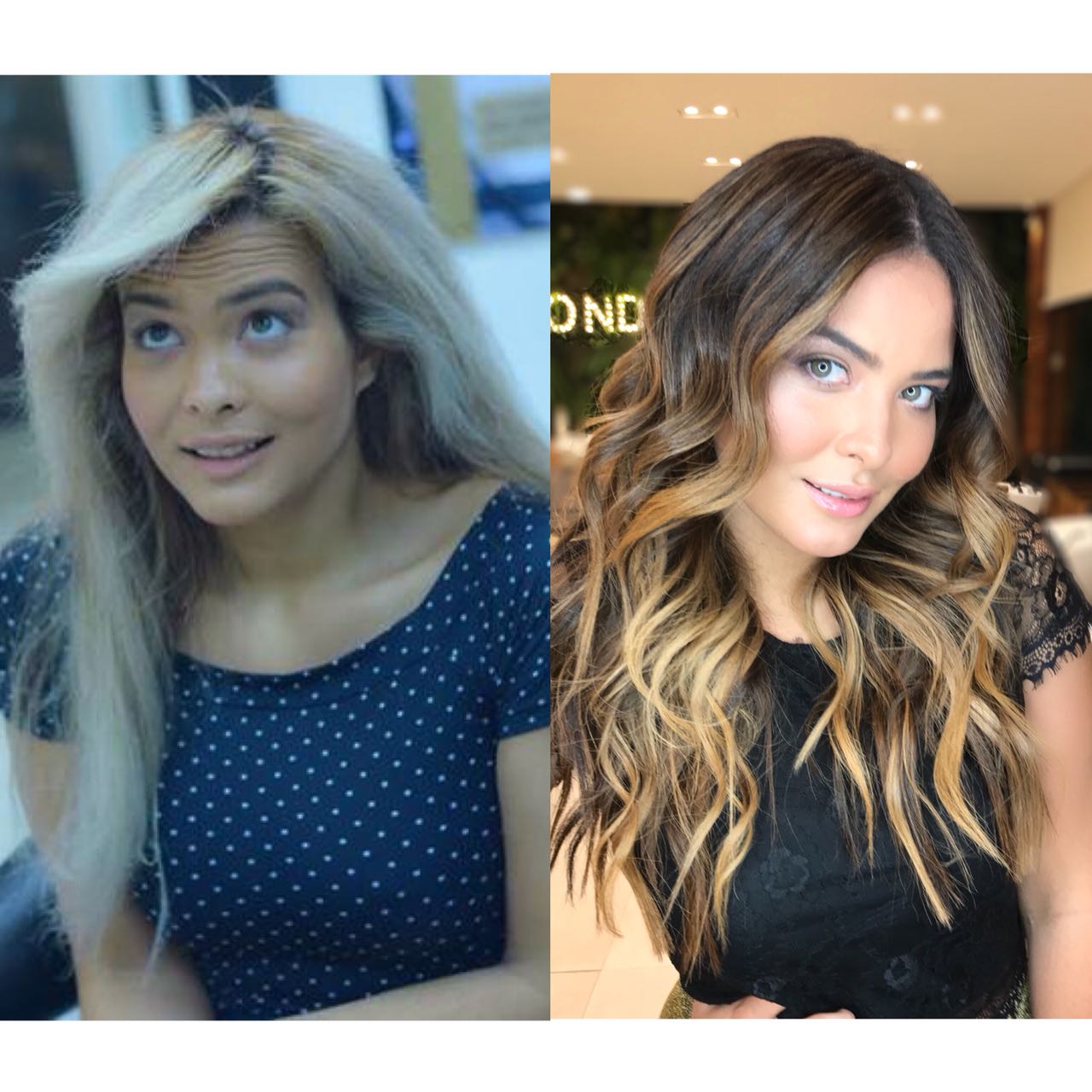 morena iluminada para pele clara