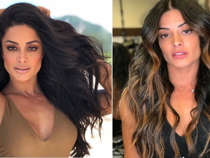 morena iluminada tons de caramelo