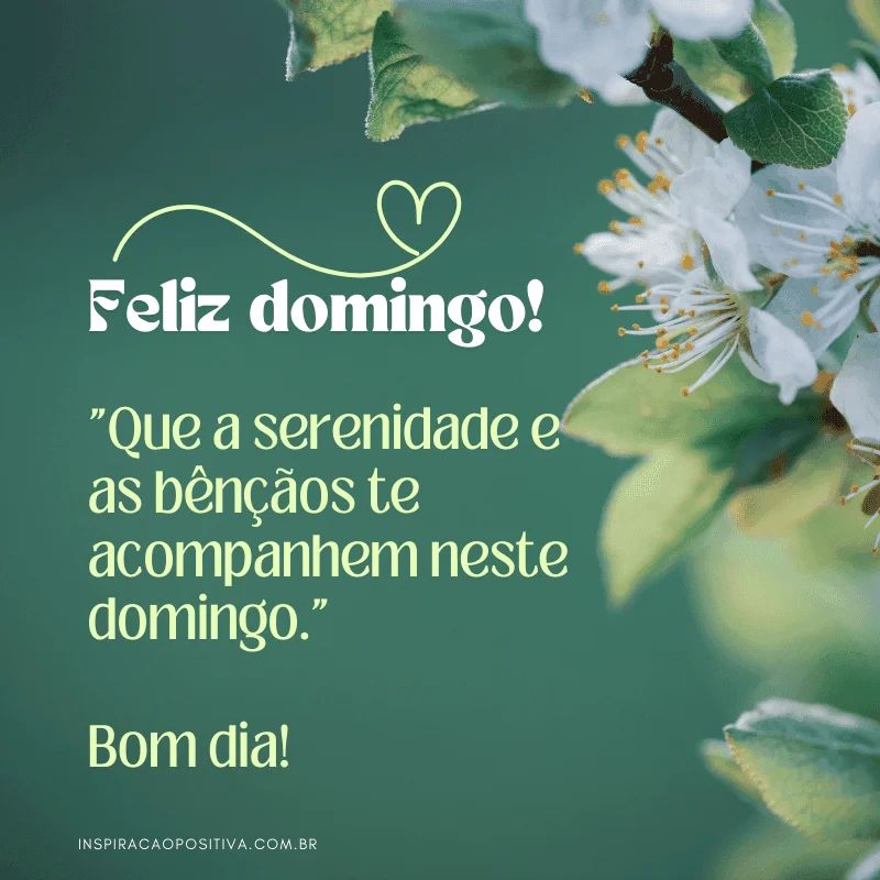 bom dia domingo abençoado