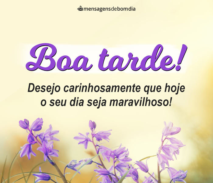mensagem de boa tarde com carinho e oração