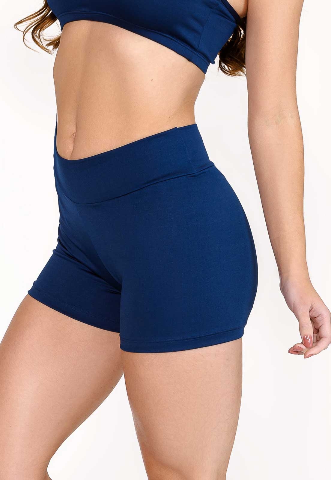 short curto feminino cintura baixa
