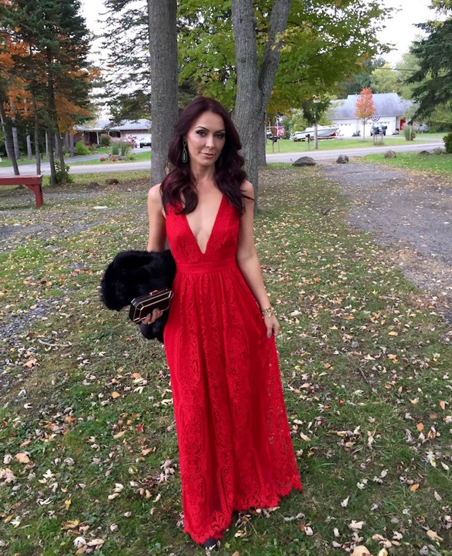 vestido vermelho para passeio