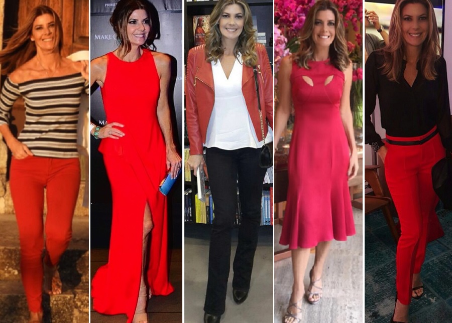 vestido vermelho midi