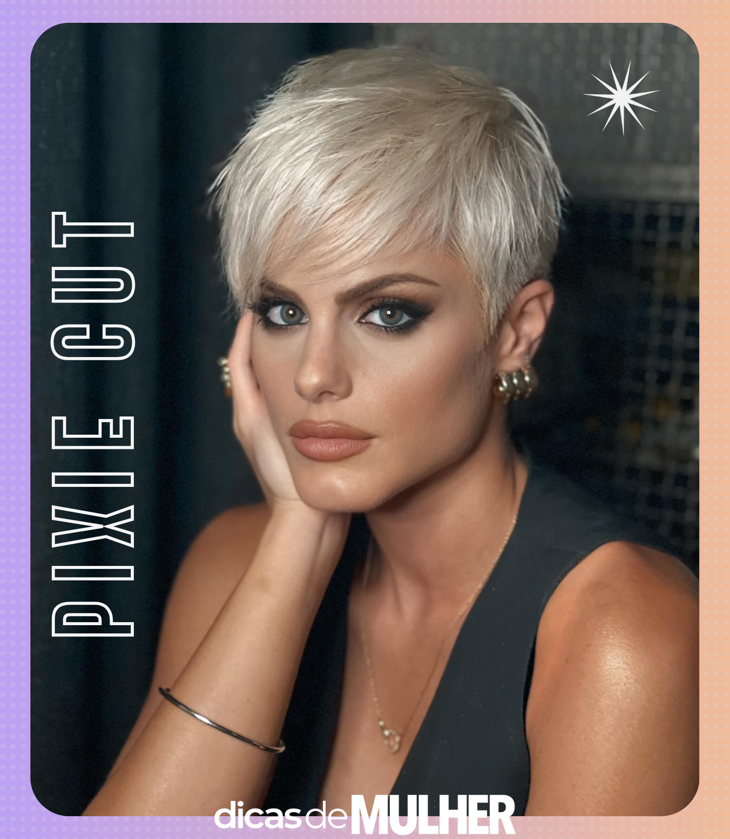 mulheres de cabelo curto