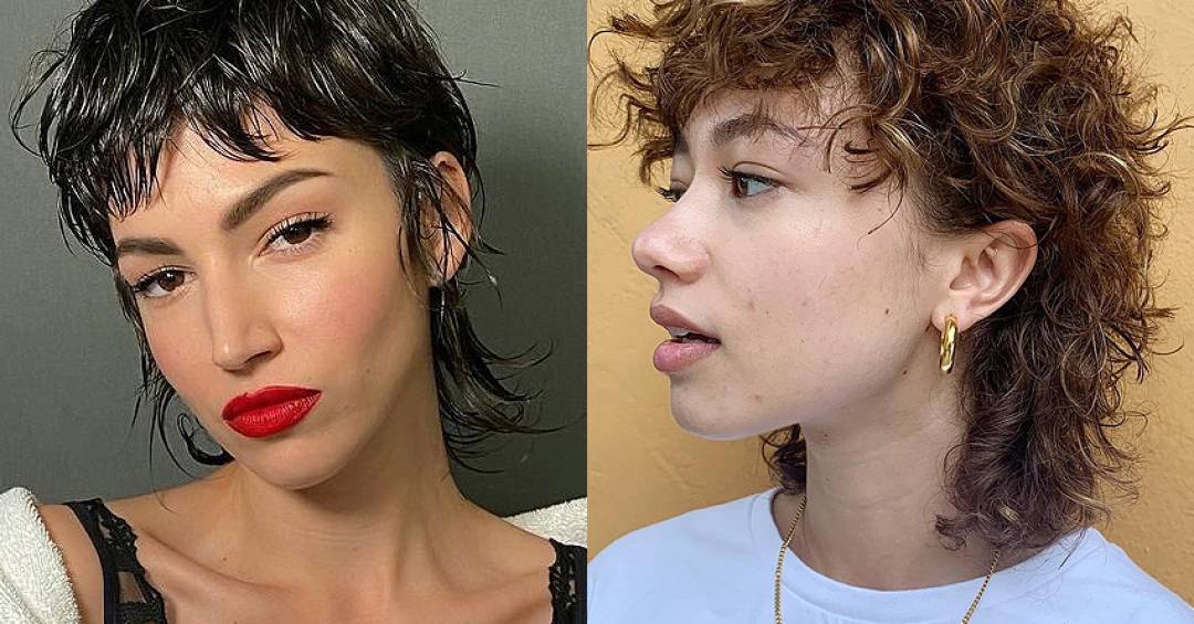 Mullet cacheado curto vs longo: vantagens de cada comprimento