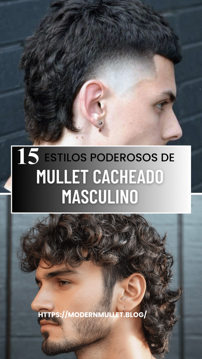 Mullet Cacheado Masculino: 10 Inspirações para Adotar o Estilo