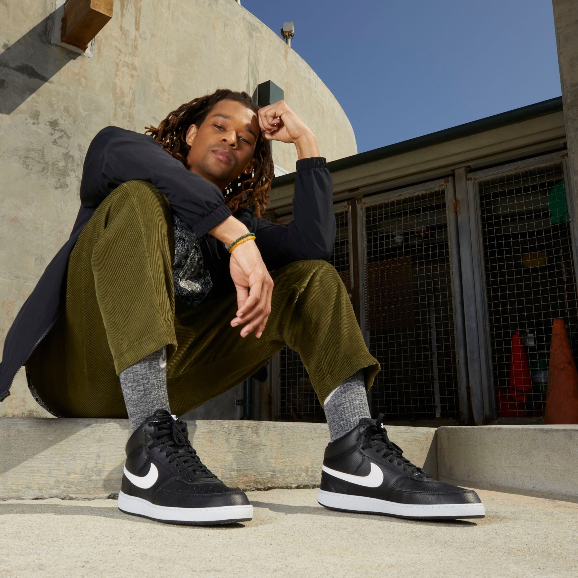 Nike Court Vision preto masculino