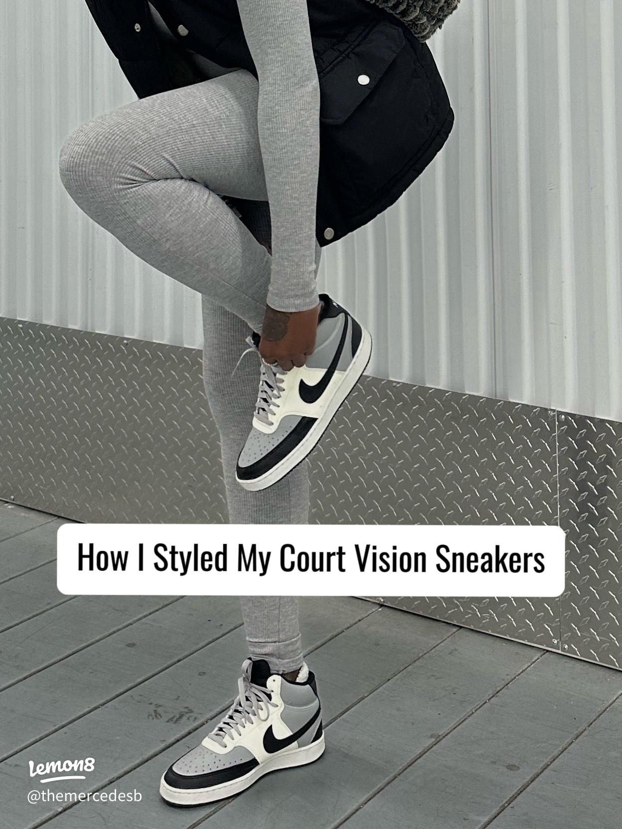 Nike Court Vision preto trabalho