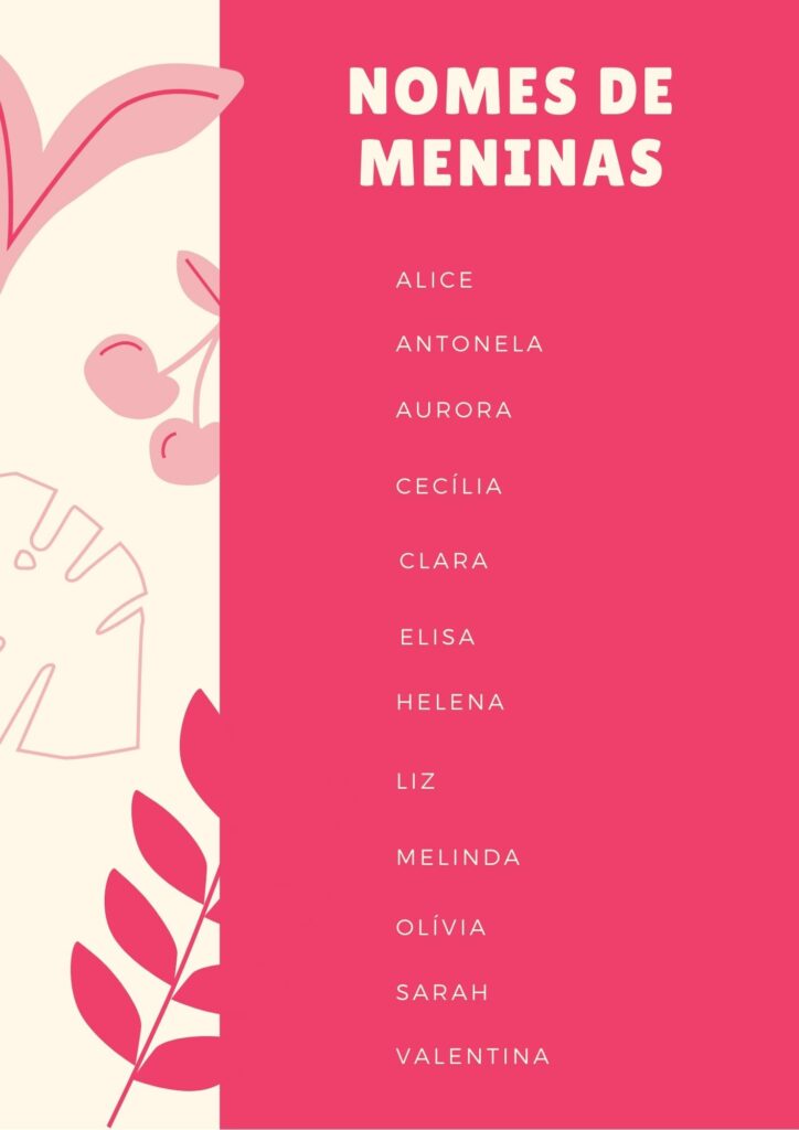 nomes de menina raros
