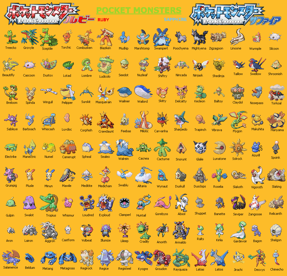 nomes dos pokemons em japones
