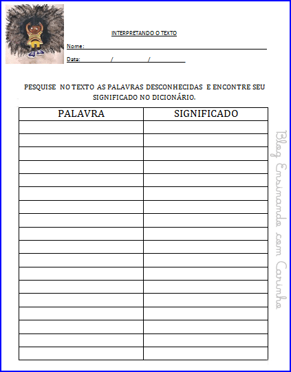 o cabelo de lelê história para imprimir