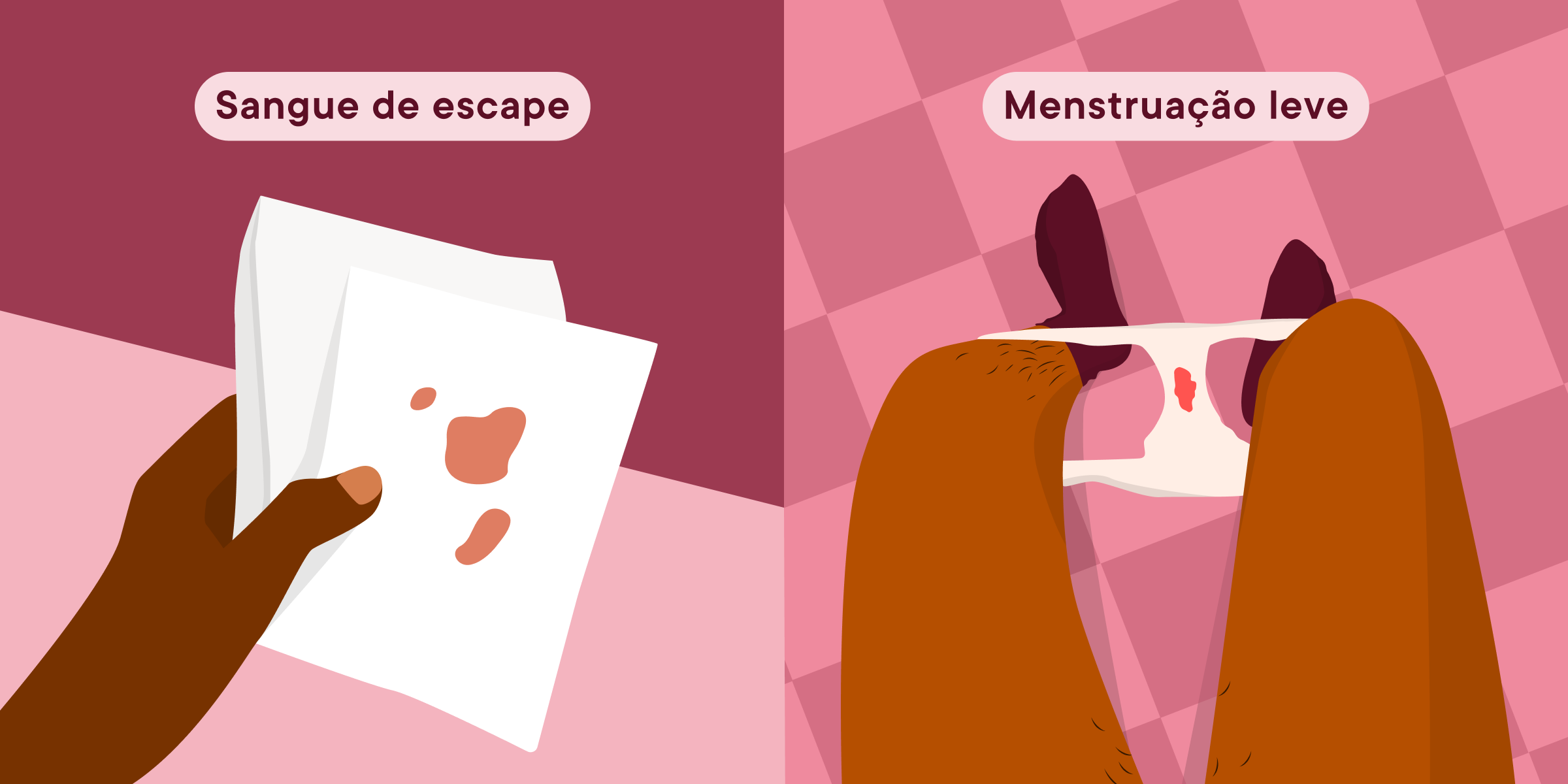 o que pode ser escape menstrual