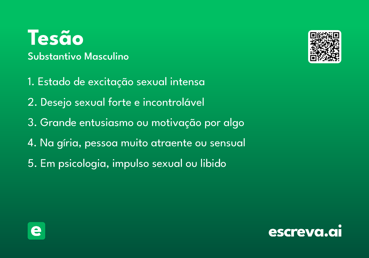 o que te da tesão na vida