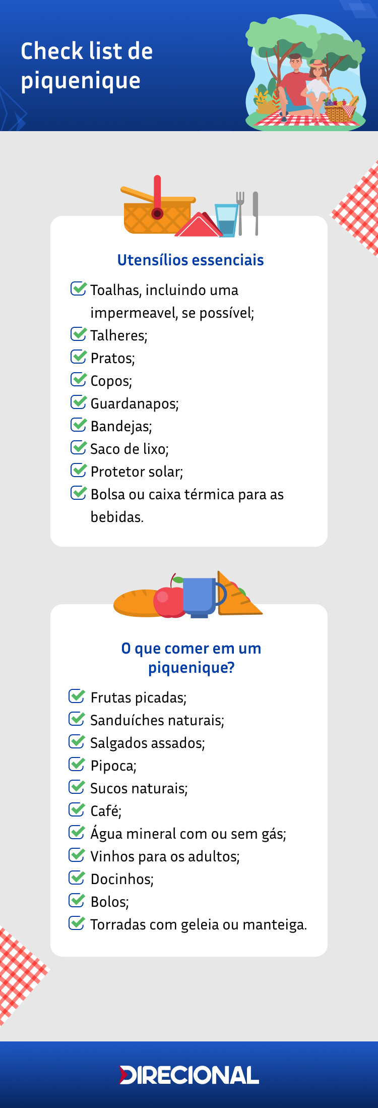 ideias de comidas criativas para piquenique