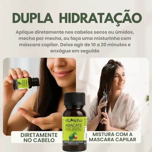 como usar óleo de abacate no cabelo