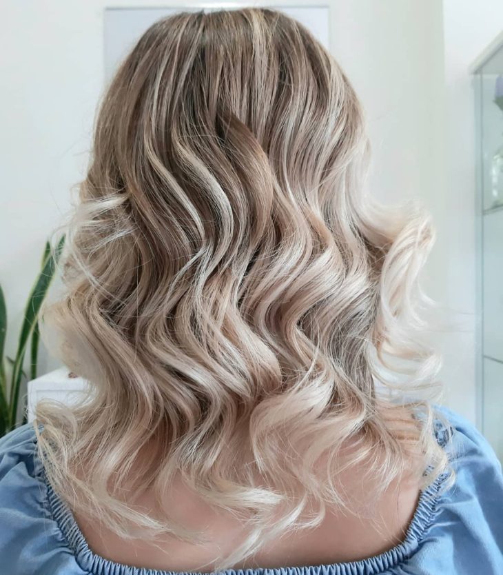 ombre hair cabelo medio platinado