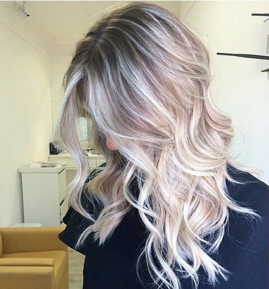 ombre hair cabelo medio platinado