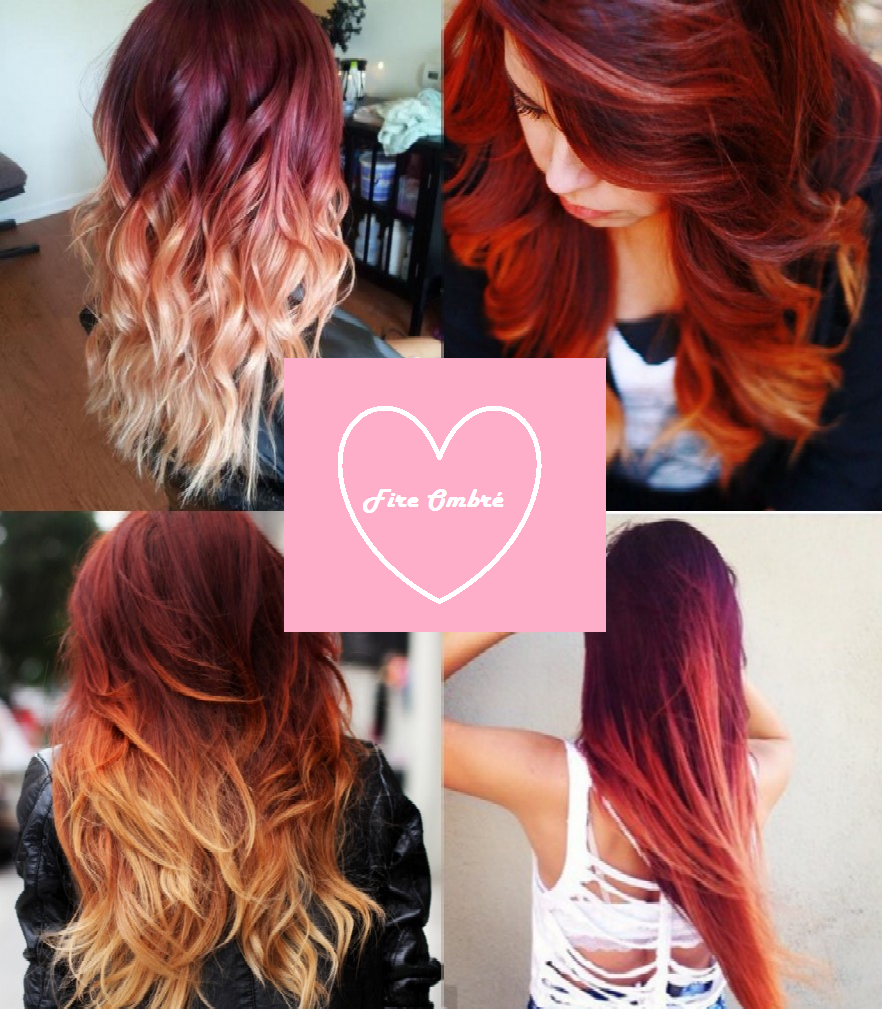 ombre hair cabelo ruivo